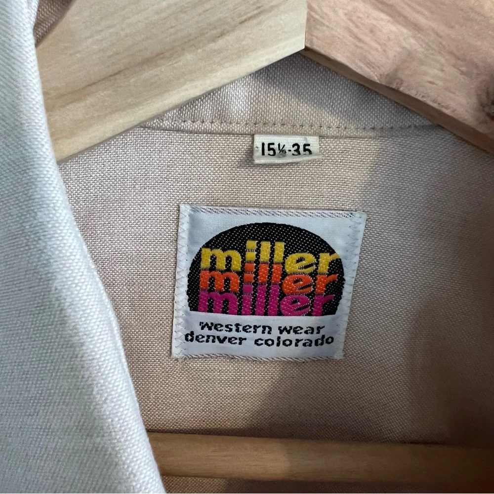 Vintage Miller Miller Miller Western Wear Snap Button Up - Picture 3 of 12